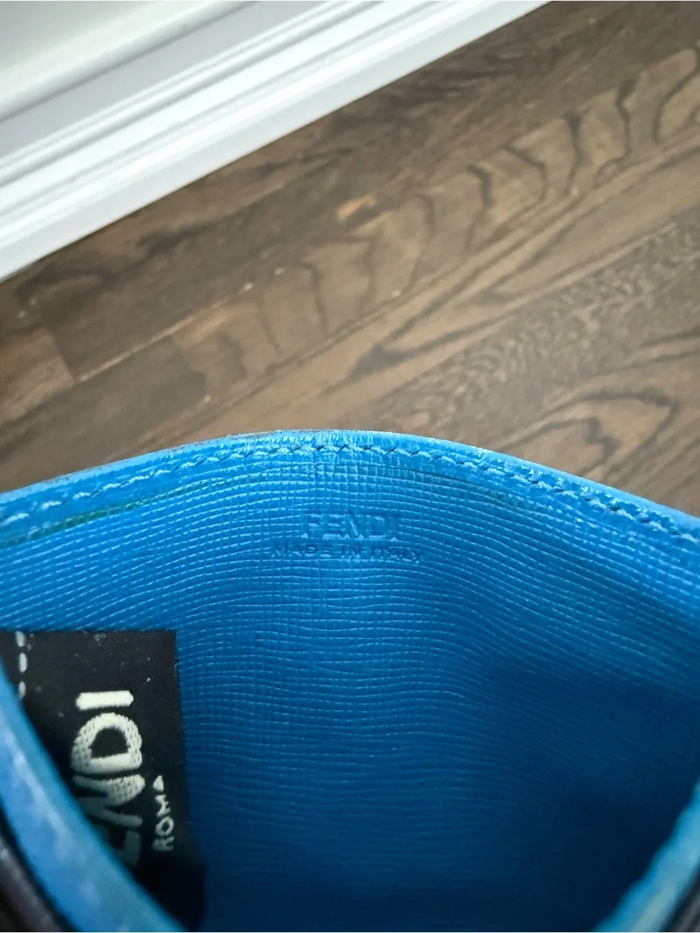 Fendi Monster Blue Card Holder wallet